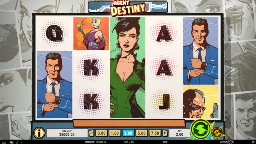 Agent Destiny slot screenshot 1
