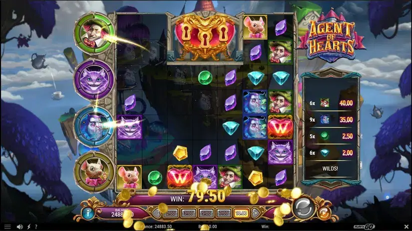 Agent of Hearts slot screenshot 2