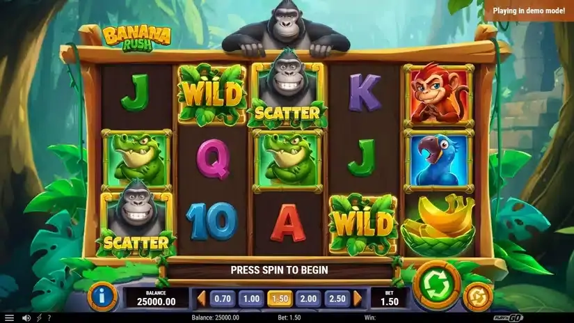 Banana Rush slot screenshot 1