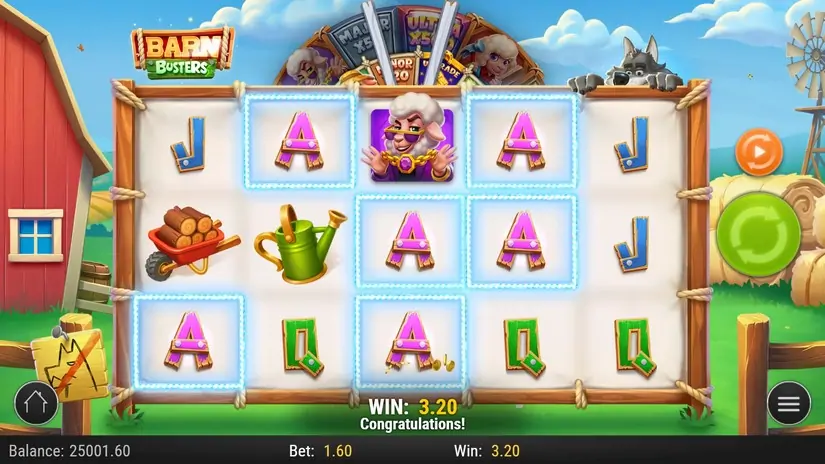 Barn Busters slot screenshot 2