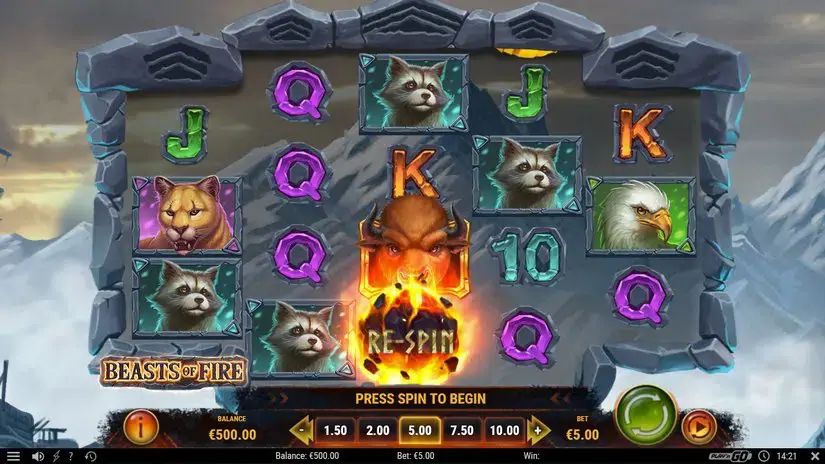 Beasts of Fire slot screenshot 8