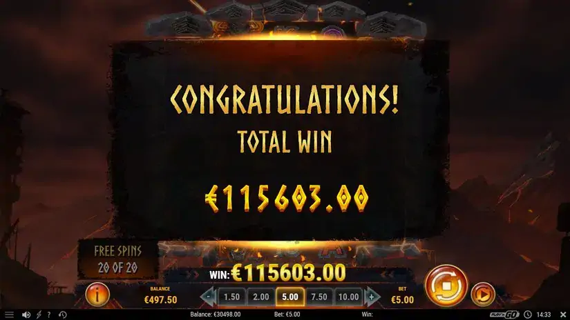 Beasts of Fire slot screenshot