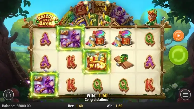 Buildin’ More Bucks slot screenshot 2