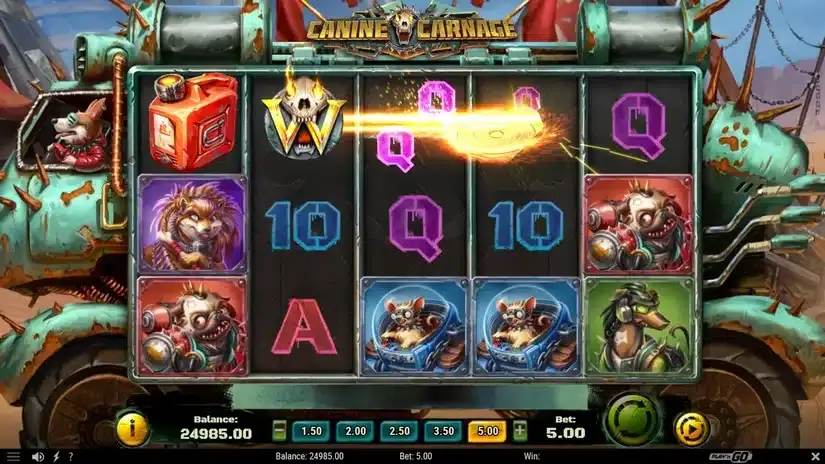 Canine Carnage slot screenshot 2
