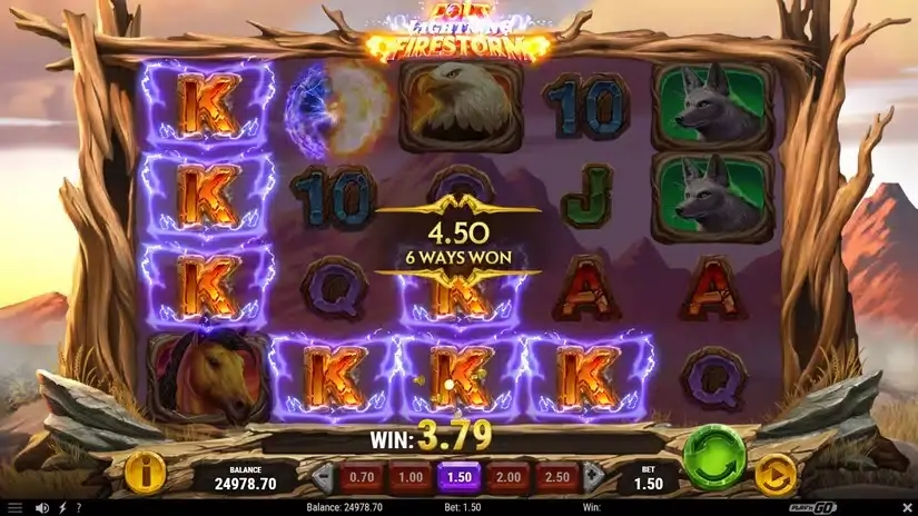 Colt Lightning Firestorm slot screenshot 2