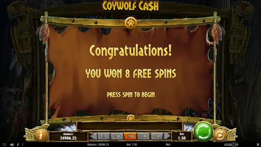 Coywolf Cash slot screenshot 3