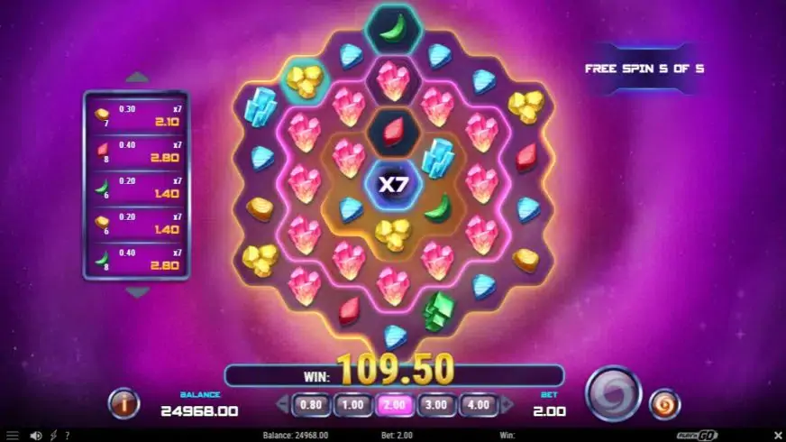 Diamond Vortex slot screenshot 6
