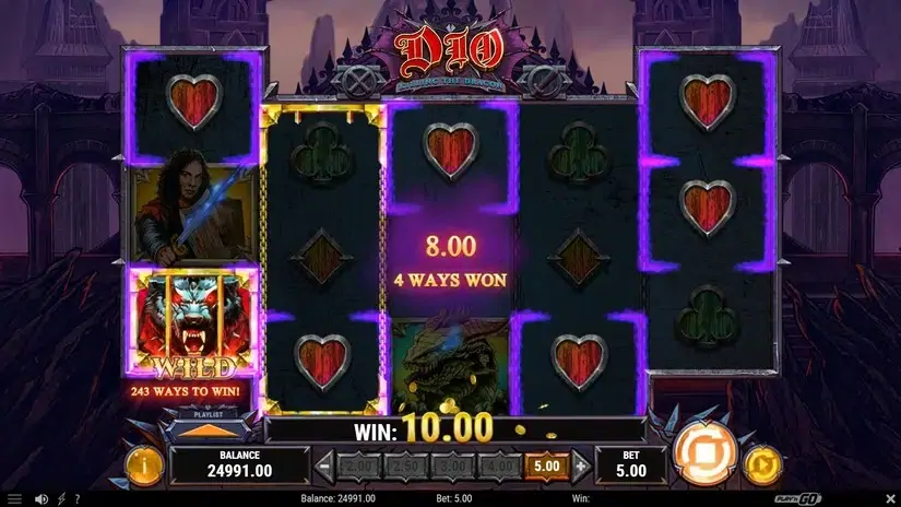 Dio – Killing the Dragon slot screenshot 3