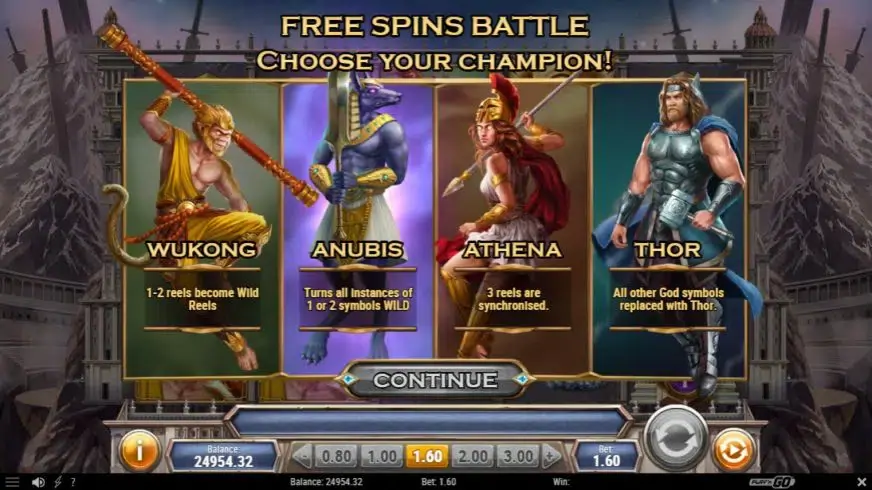 Divine Showdown slot screenshot 4