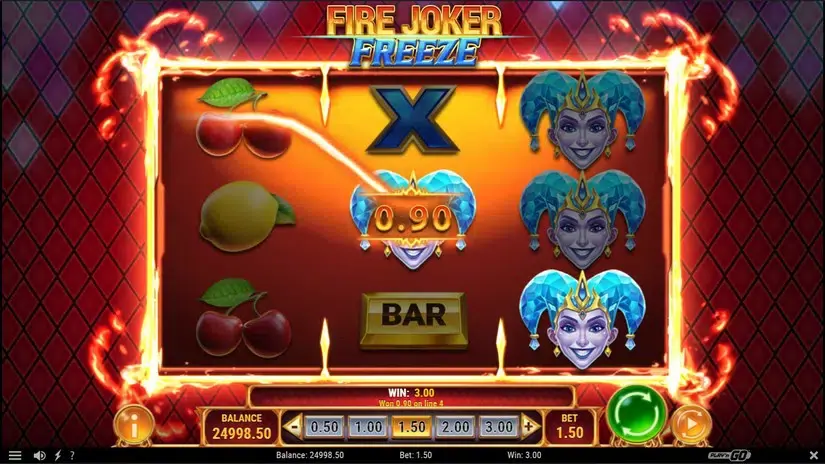 Fire Joker Freeze slot screenshot 2