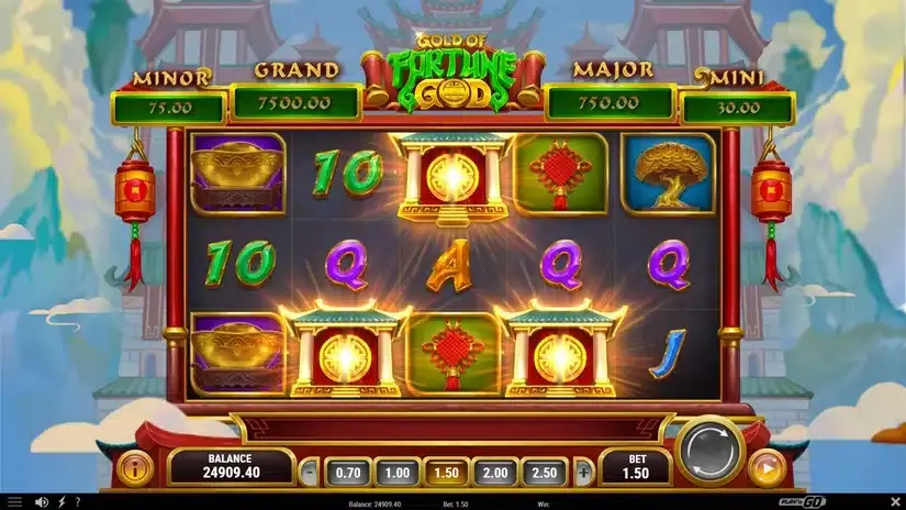 Gold of Fortune God slot screenshot 2