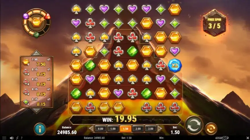 Gold Volcano slot screenshot 5