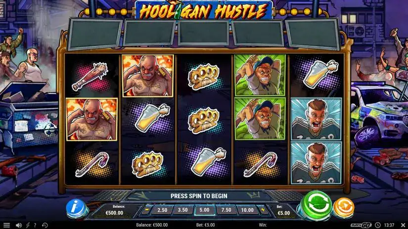 Hooligan Hustle slot screenshot