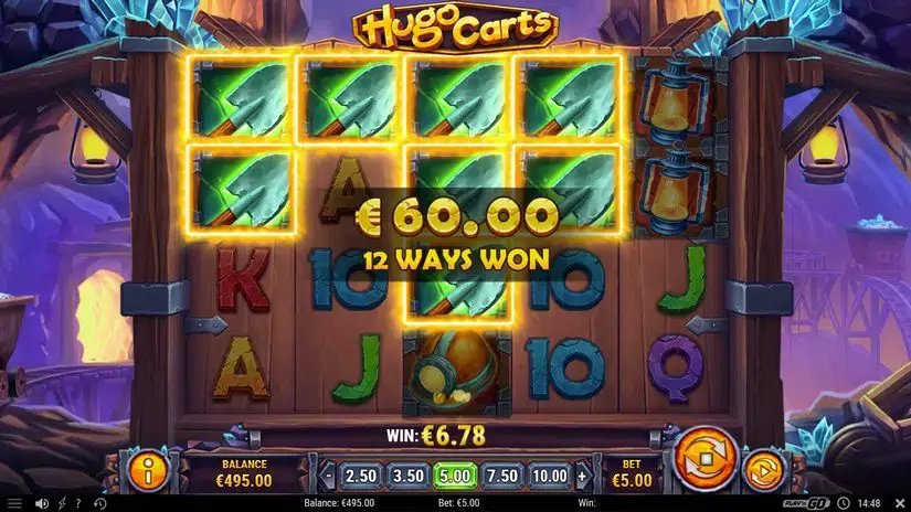 Hugo Carts slot screenshot 4