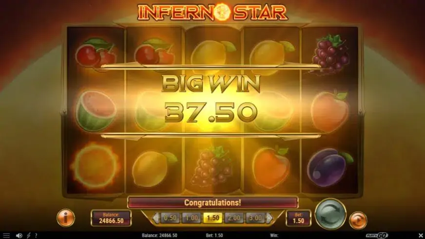 Inferno Star slot screenshot 3