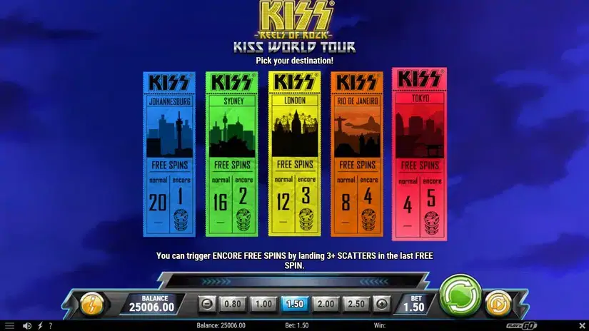 KISS Reels of Rock slot screenshot 4