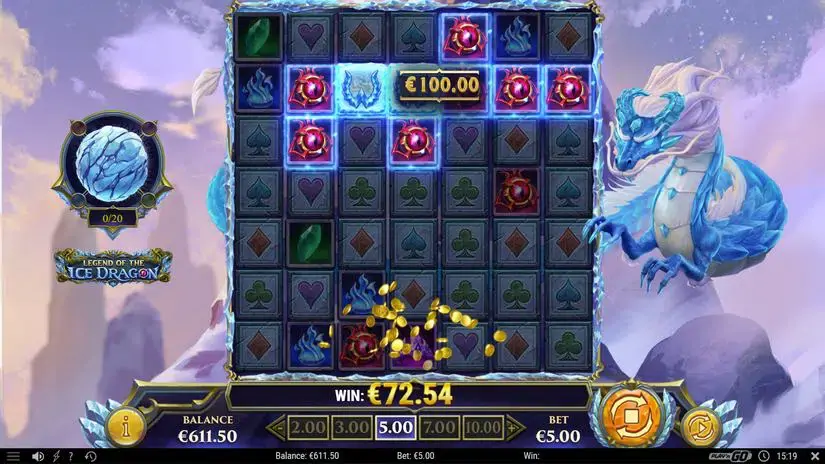 Legend of the Ice Dragon slot screenshot 4