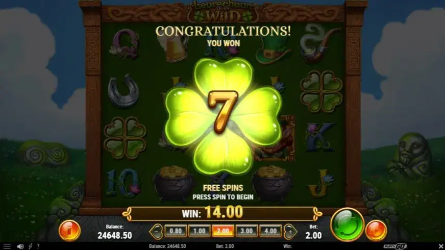 Leprechaun Goes Wild slot screenshot 4