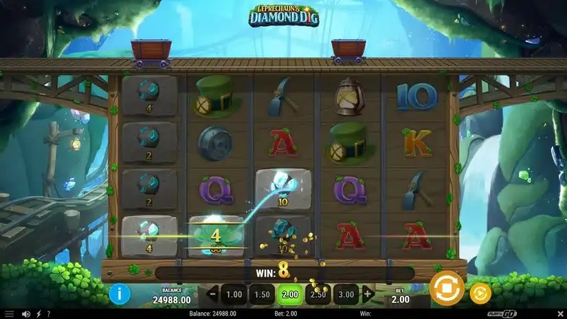 Leprechaun’s Diamond Dig slot screenshot 2