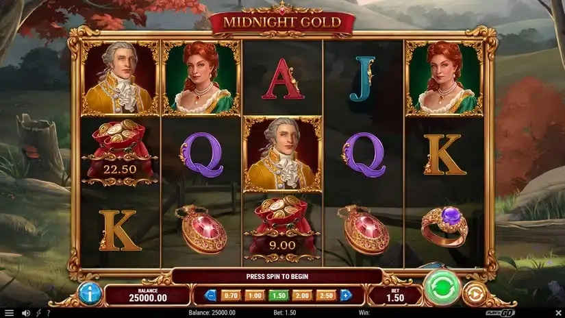Midnight Gold slot screenshot 