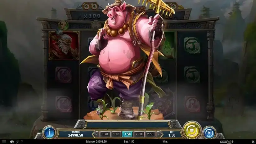 Monkey: Battle for the Scrolls slot screenshot 2