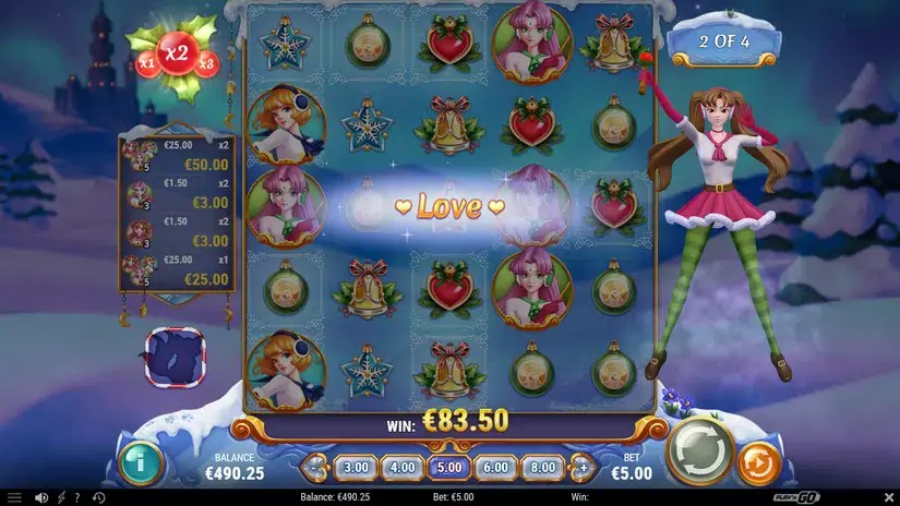 Moon Princess Christmas Kingdom slot screenshot 6