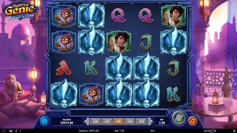 Mystery Genie Fortunes of the Lamp slot screenshot 2