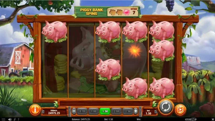 Piggy Bank Farm slot screenshot 2