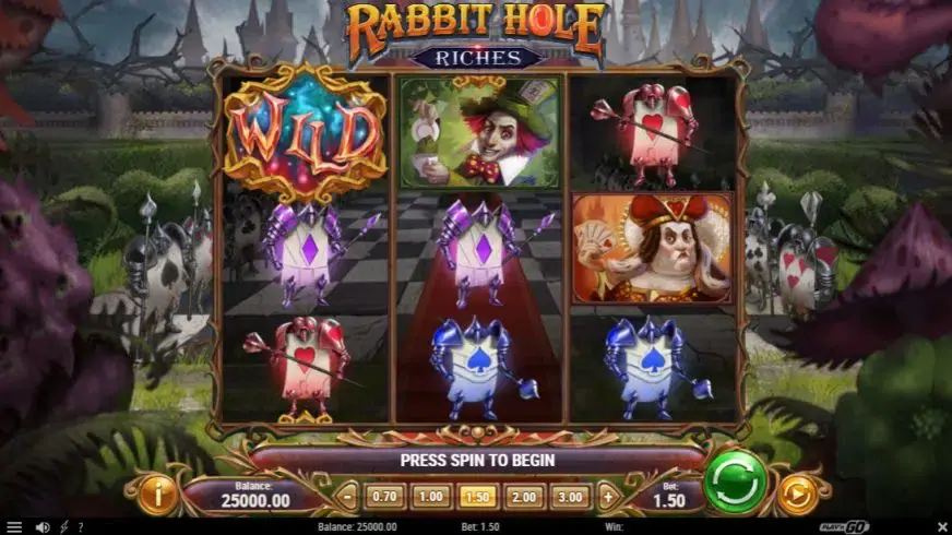 Rabbit Hole Riches slot screenshot 