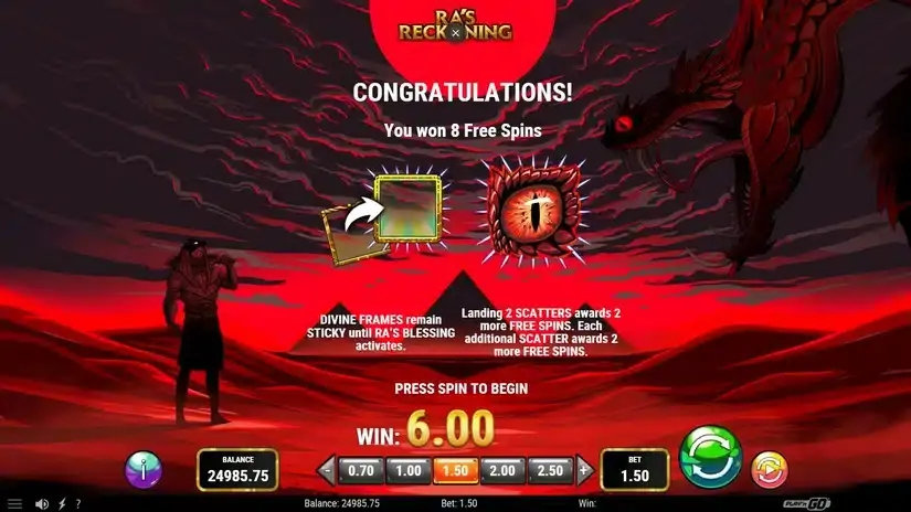 Ra’s Reckoning slot screenshot 3