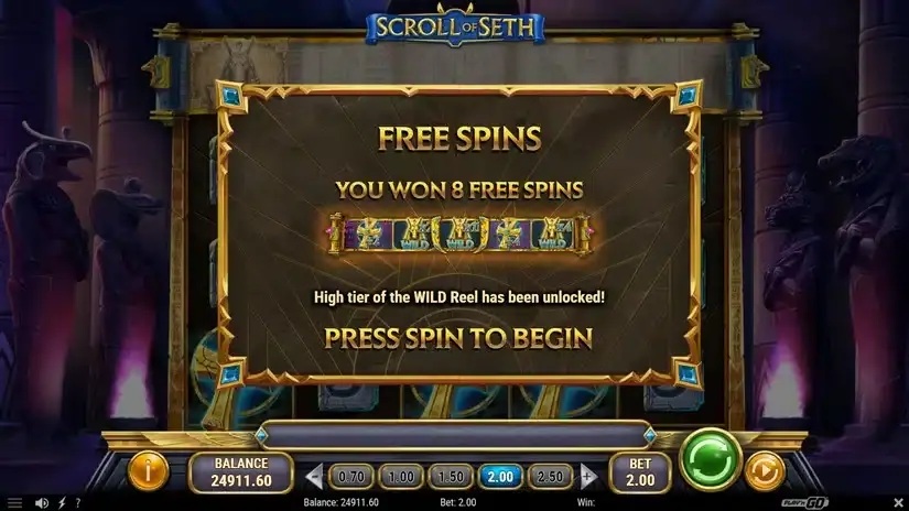 Scroll of Seth slot screenshot 3