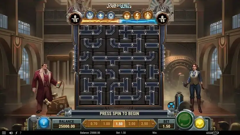 Spark of Genius slot screenshot 