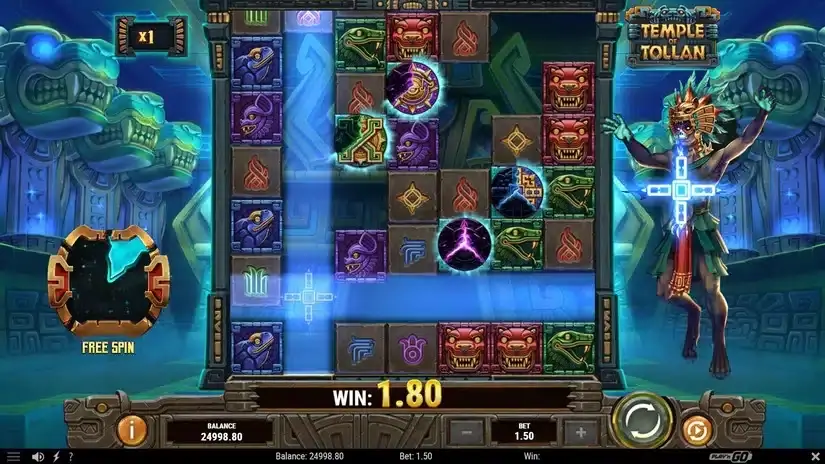 Temple of Tollan slot screenshot 3