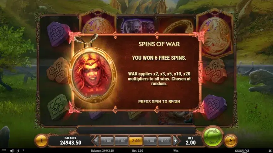 The Faces of Freya slot screenshot 2