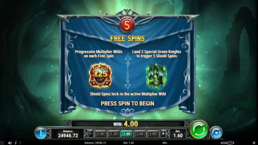 The Green Knight slot screenshot 4