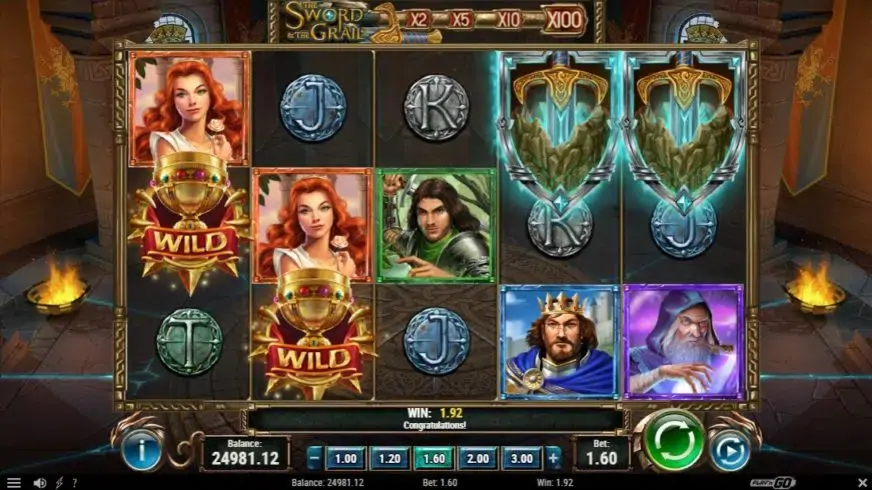 The Sword and The Grail slot screenshot 2