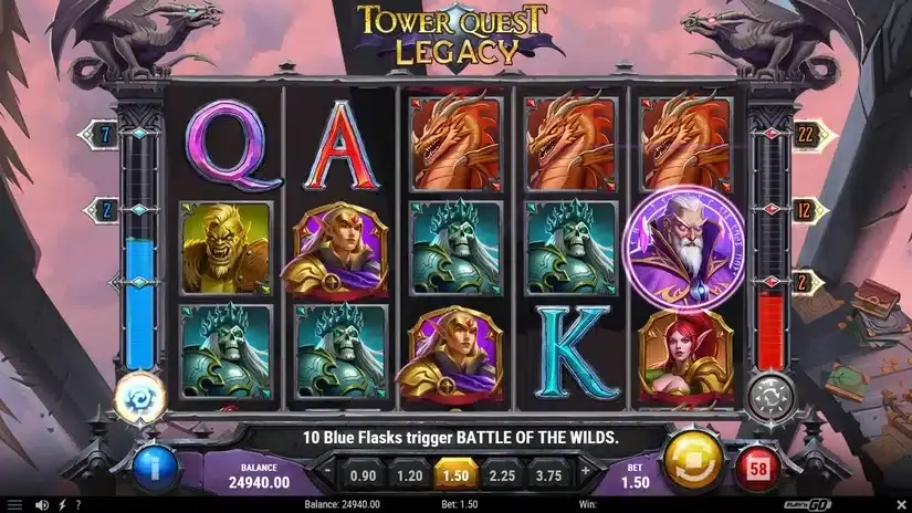 Tower Quest Legacy slot screenshot 2