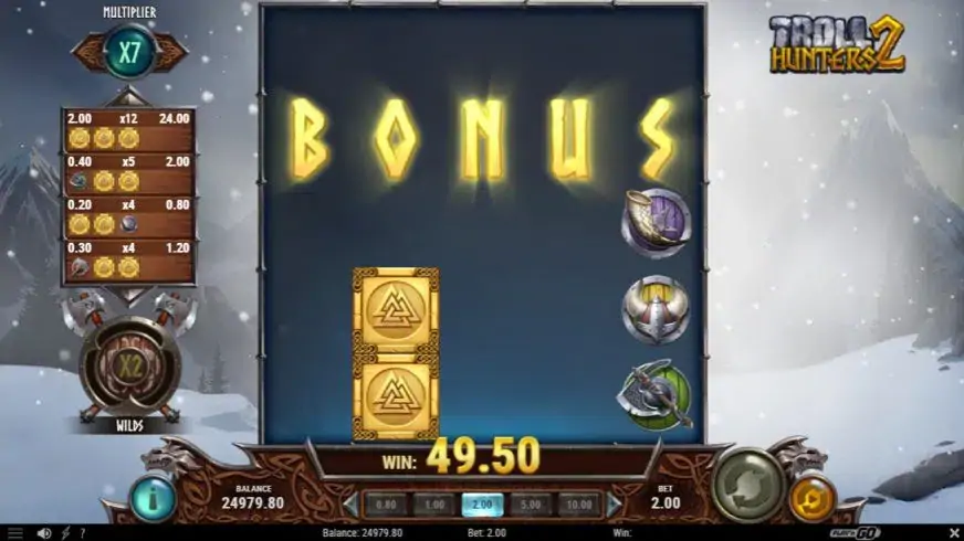 Troll Hunters 2 slot screenshot 3