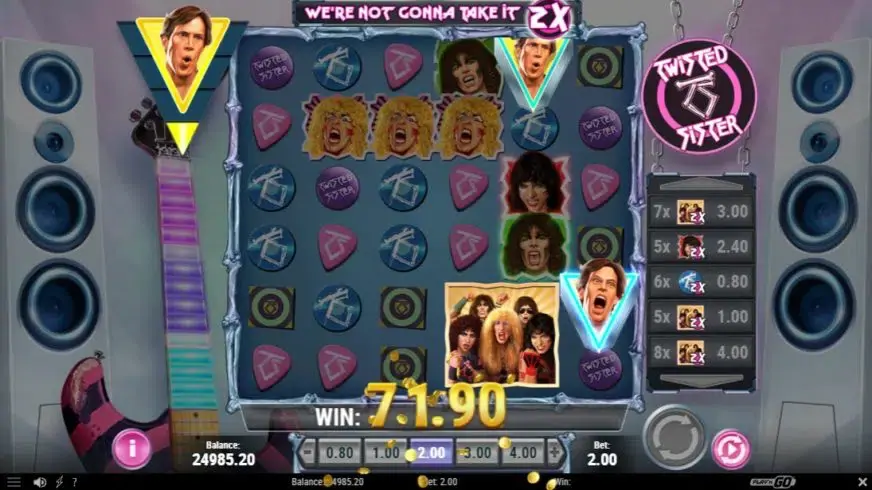 Twisted Sister slot screenshot 4