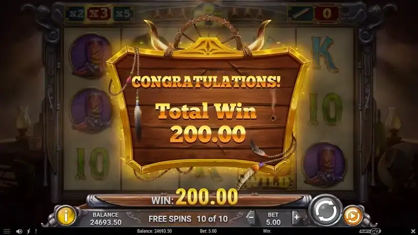 Wild Bandolier slot screenshot 6