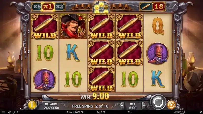 Wild Bandolier slot screenshot 4