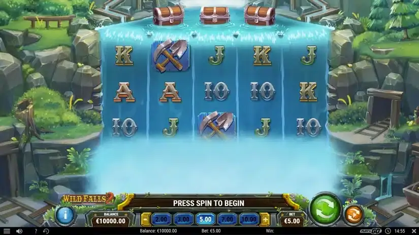 Wild Falls 2 slot screenshot 