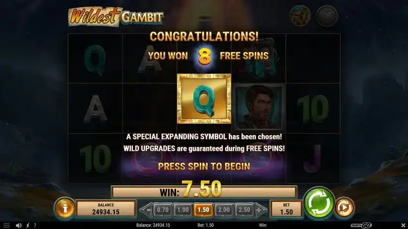 Wildest Gambit slot screenshot 5