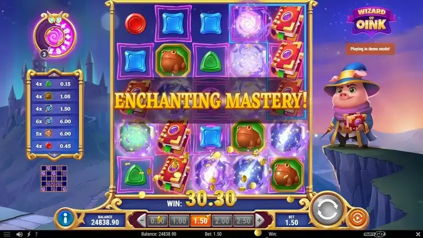 Wizard of Oink slot screenshot