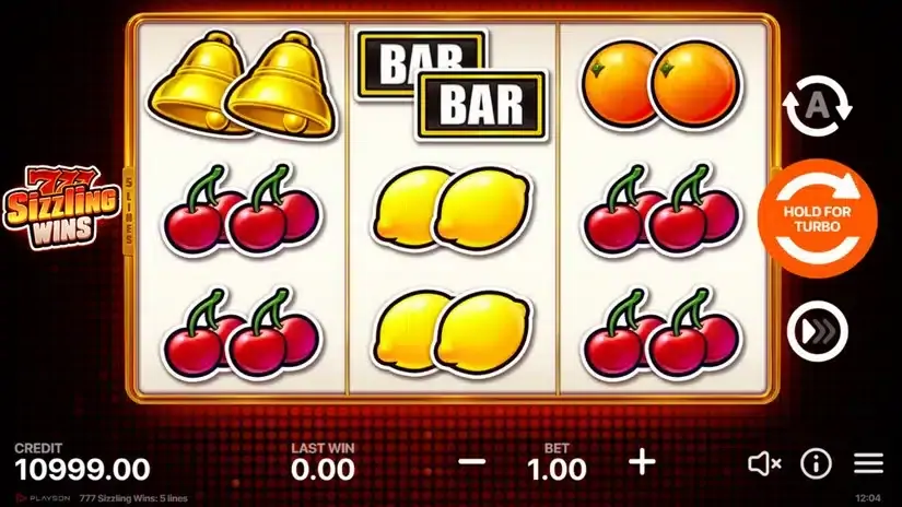 777 Sizzling Wins: 5 Lines slot screenshot 1