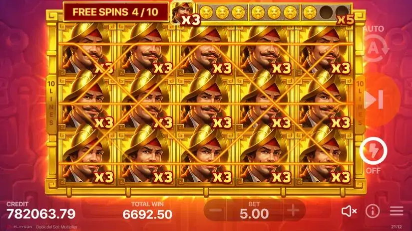 Book del Sol: Multiplier slot screenshot 7