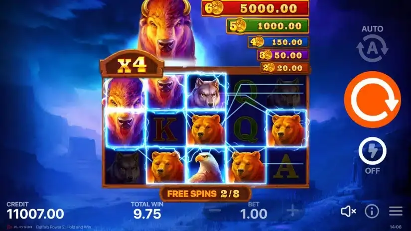 Buffalo Power 2: Hold and Win slot screenshot 4