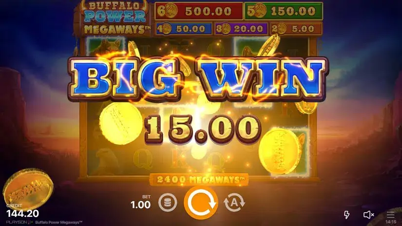 Buffalo Power: Megaways slot screenshot 5