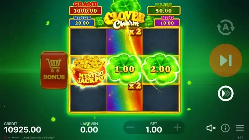 Clover Charm: Hit the Bonus slot screenshot 2