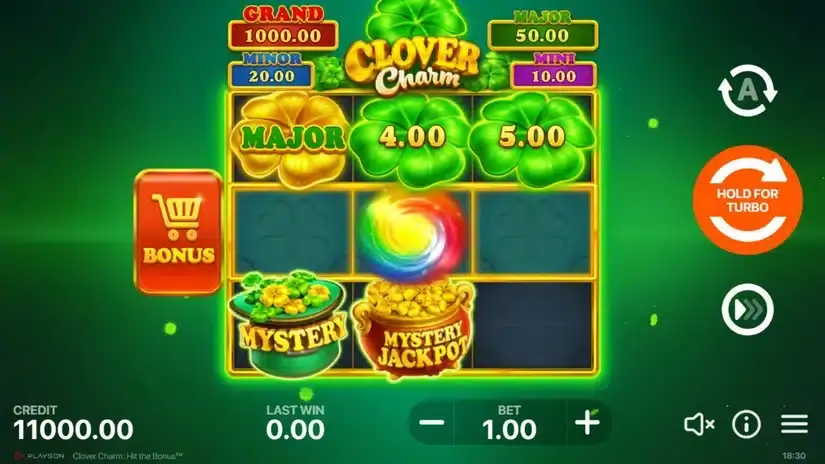 Clover Charm: Hit the Bonus slot screenshot 1